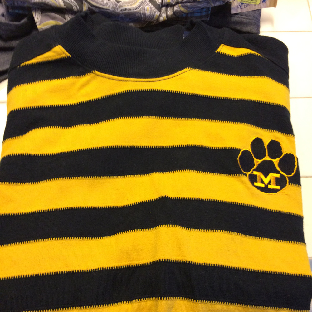 MU Tigers NWOT long sleeve polo size large